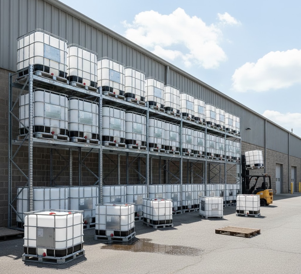Large IBC tote inventory storage